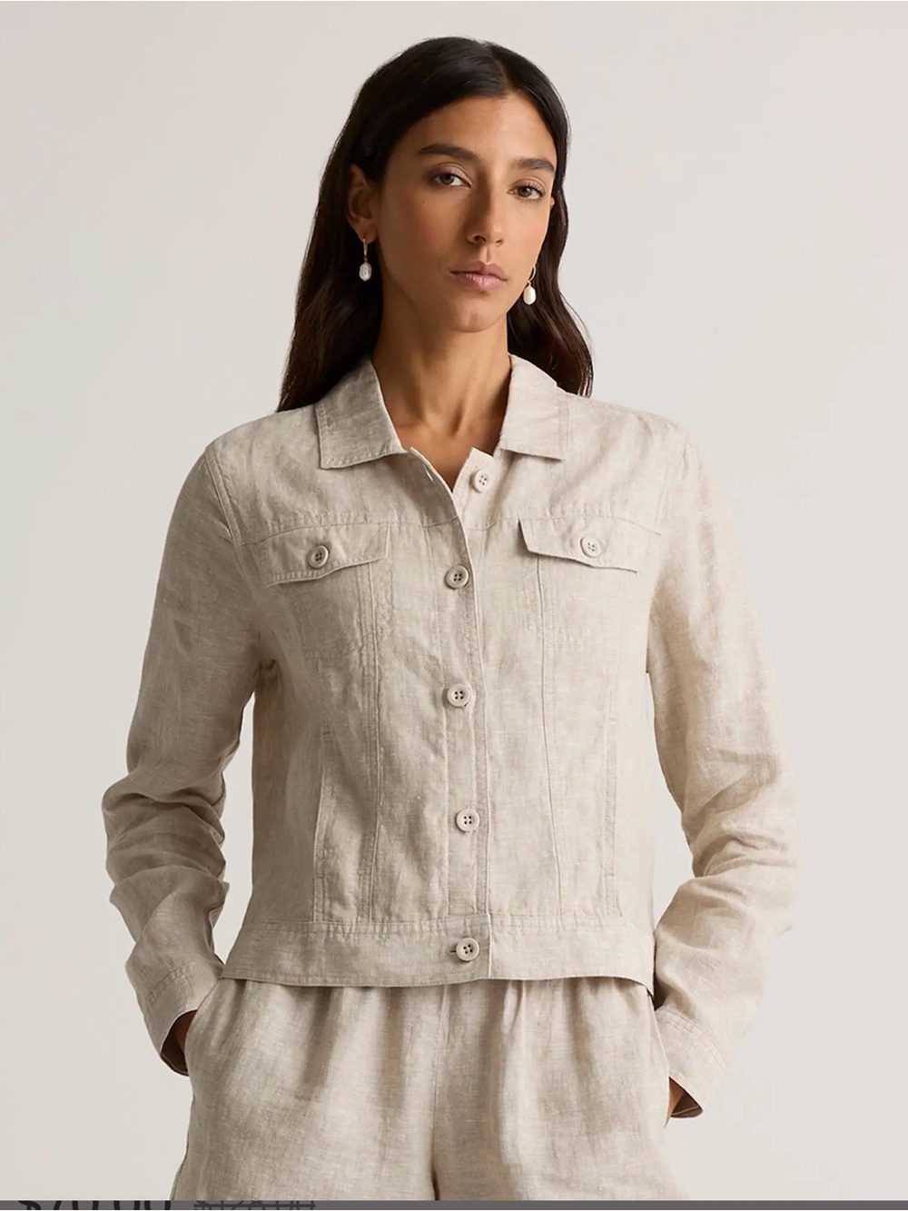 NWT- Low Stock! Quince 100% European Linen Flax Jacket - Picture 3 of 9
